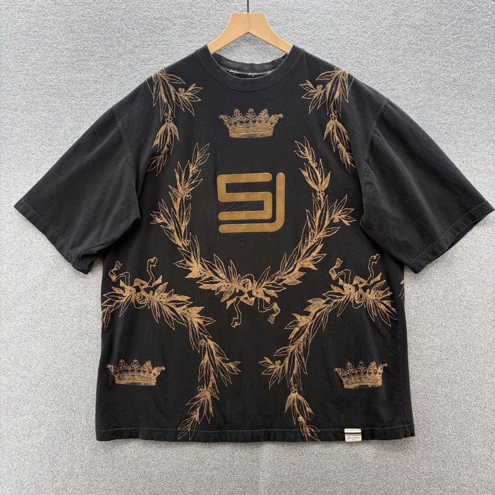 VTG Y2K Sean John Shirt Mens 2XL Black Crown Jesse Pinkman All Over Print Tee